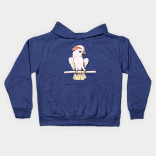 Salmon-crested cockatoo Kids Hoodie